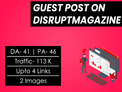 Publish A Guest Post on Disruptmagazine.com for $449