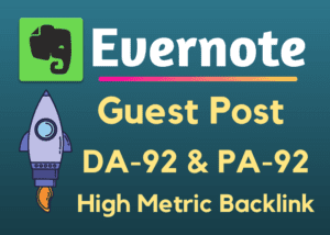 Publish A Guest Post on http://evernote.com for $250