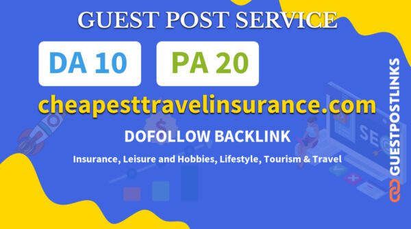 Publish A Guest Post on https://cheapcarinsurancehints.com/ for $349