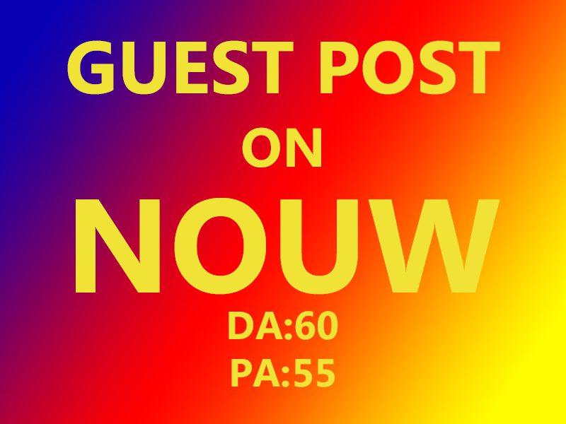 Publish A Guest Post on https://nouw.com for $300