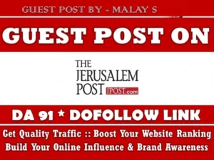 Publish A Guest Post on Jpost.com for $1,150