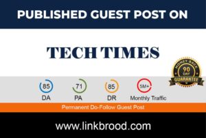 Publish A Guest Post on Techtimes.com for $1,149