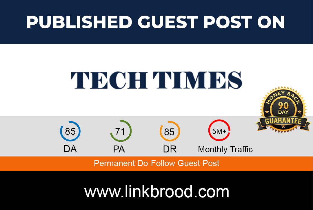 Publish A Guest Post on Techtimes.com for $950