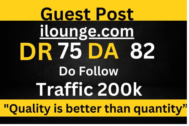 Publish A Guest Post on ilounge.com for $450