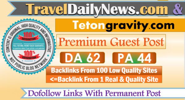 Publish A Guest Post on traveldailynews.com for $290