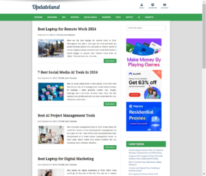 Publish A Guest Post on updateland.com for $680